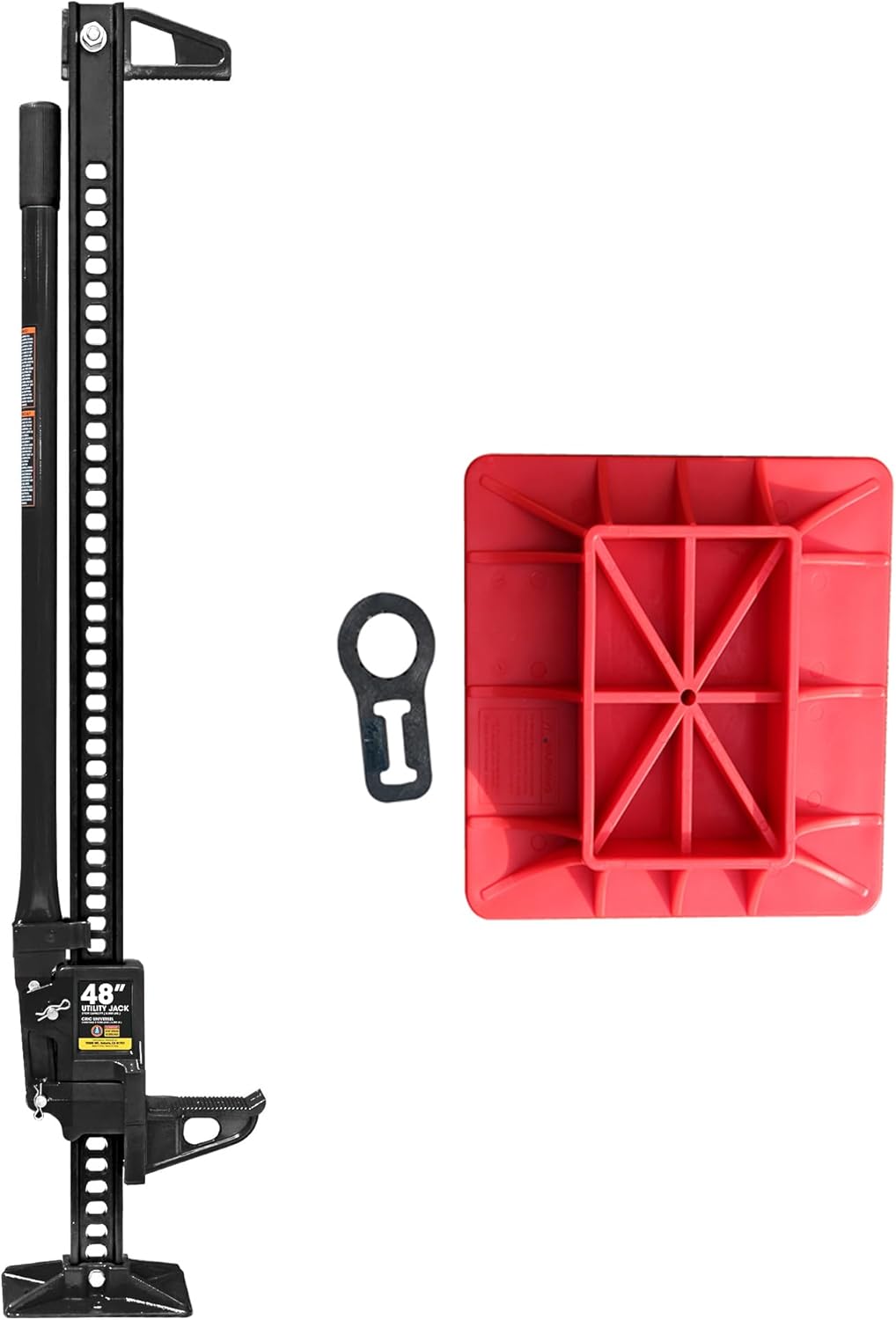 VEVOR 48" Farm Jack - 7,000 Lb Capacity High Lift Jack For Trucks, Tractors & Off-Road Vehicles