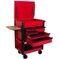 thumbnail image 1 of HPDMC 5-Drawer Rolling Tool Cart - Heavy Duty Mobile Tool Cabinet with Steel Workbench Top & Wooden Folding Side Table - 500 lbs Capacity Mechanic Tool Trolley with Locking Casters, 1 of 17