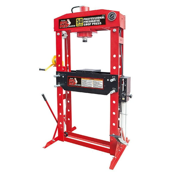 HPDMC 50 Ton H-Frame Hydraulic Shop Press with Floor Press Plates for Garage Shop