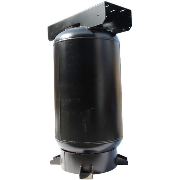 HPDMC 60 Gallon Industrial Vertical Air Compressor Receiver Tank, 200 PSI Max, ASME Certified, Heavy Duty Storage Tank with Motor Mounting Platform