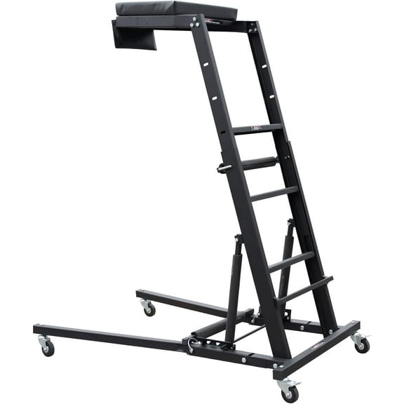 HPDMC Adjustable Topside Creeper - 47''-65'' Telescoping - 440 LBS Capacity - Padded Deck - Mechanics Creeper with Tool Bag