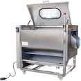 thumbnail image 1 of HPDMC Commercial Potato Peeler and Washer 300-500 KG/Hour Capacity 1100W Roller Brush Type Potato Peeling Machine (Potato Peeler & Washer), 1 of 8