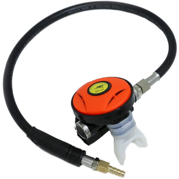 HPDMC Explorer Scuba Diving Second Stage Regulator Set – Complete Kit with Air Hose, Diving Mask & Octopus Mouthpiece