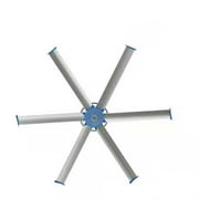 HPDMC HVLS Fans 236/1500W/8Amps/10-55rpm, Industrial Indoor Ceiling Fan 12,500m3/min for Shop, Commercial, Residential, Industrial