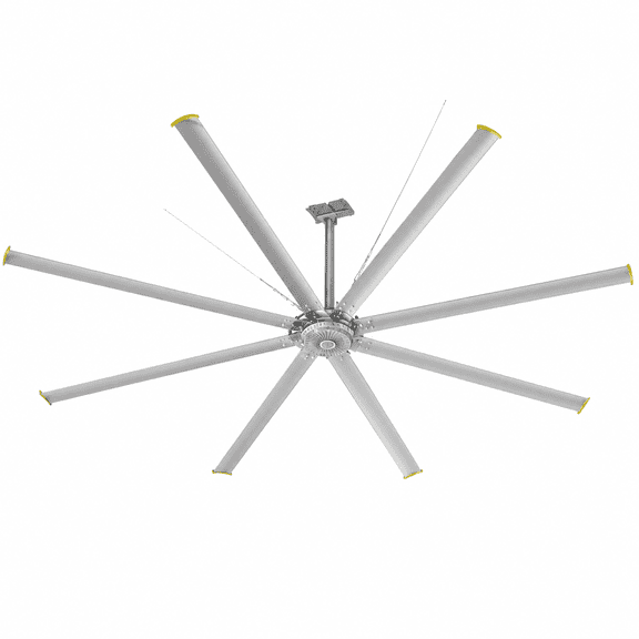 HPDMC Heavy-Duty 236" Industrial Ceiling Fan with Adjustable Fan Downrod Most Expensive and Giant Fan, High-Performance Cooling for Large Spaces, DTDS-60A