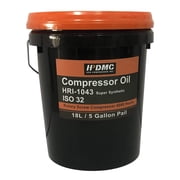 HPDMC ISO 32 Grade Synthetic Based Compressor Lubricant Standard 4000 Hour Rotary Screw Air Compressor Lubricating Oil 5 Gallon Pail Extended Life Oils