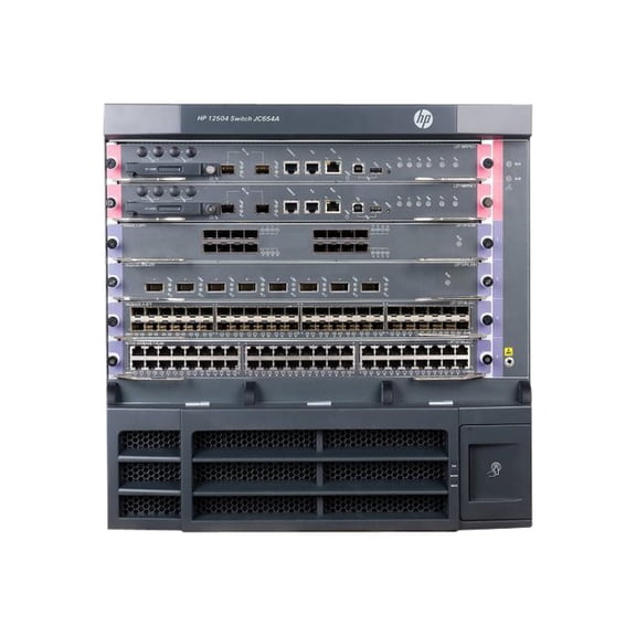 HPE 12504 AC Switch Chassis - Switch - L3 - managed - rack-mountable