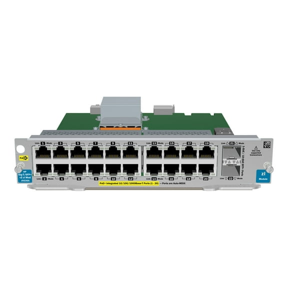 HPE 20-port Gig-T PoE+/2-port 10GbE SFP+ v2 zl Module