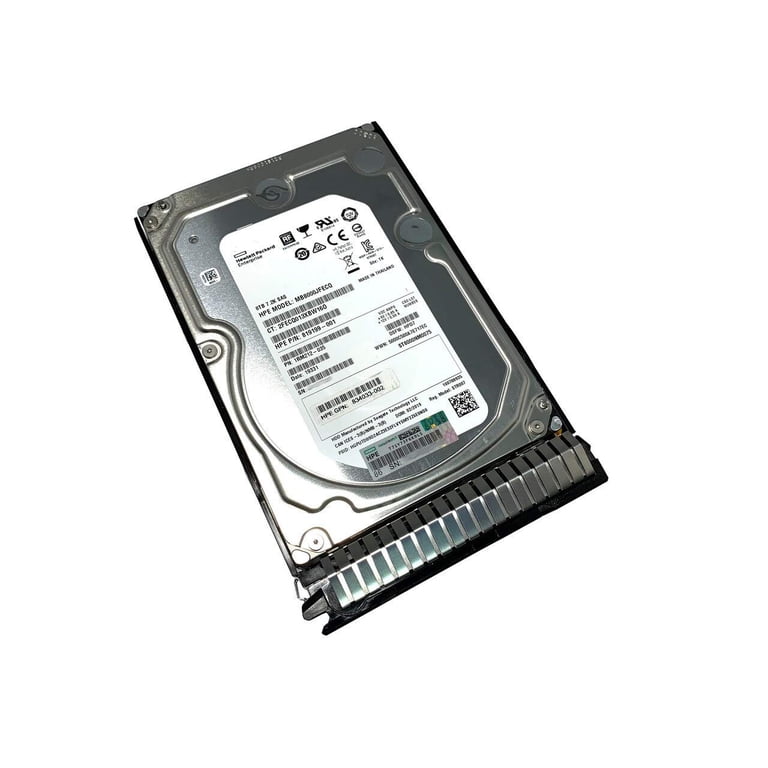 HPE 8TB SAS Hard Drive – 7.2K RPM, LFF 12Gbps 512e, Refurbished (MB8000JFECQ / 819201-B21)