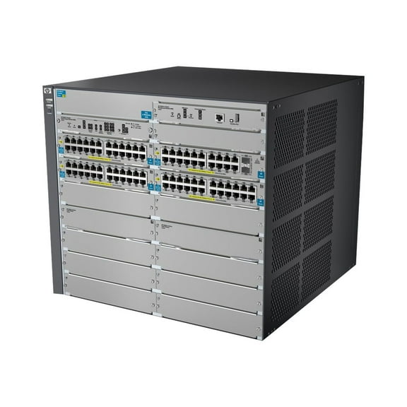 HPE 8212-92G-PoE+/2XG-SFP+ v2 zl Switch - switch - 92 ports - managed - rack-mountable - with HP E8200 zl Switch Premium License