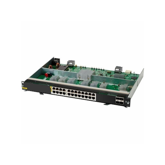 HPE Aruba Networking CX 6400 Ethernet Switch, 24-port manageable ethernet switch, Smart Rate 1G/2.5G/5G/10G Class8 PoE 4p SFP56 50G Module | S1T83A