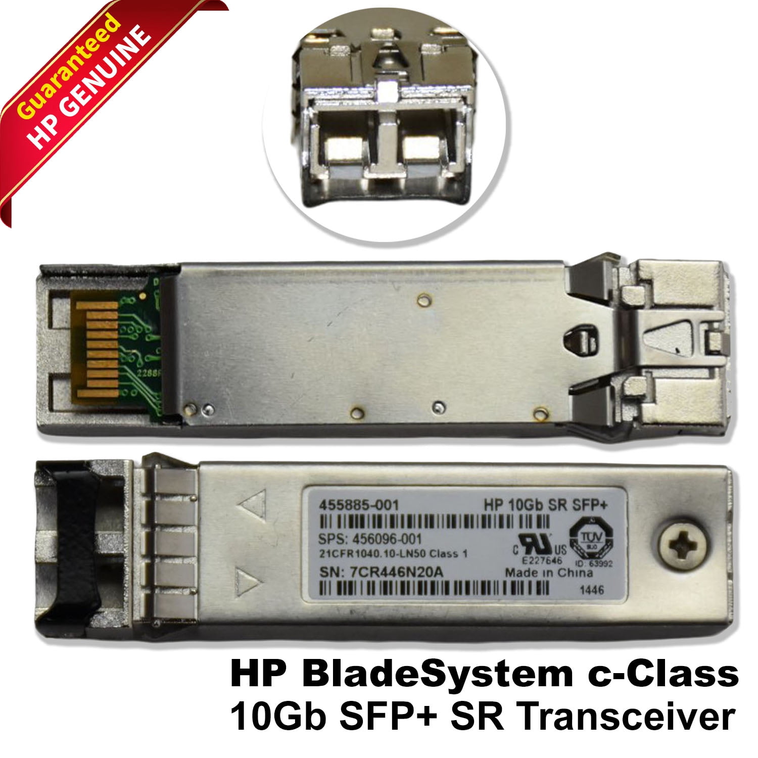 Pre-Owned HPE BladeSystem c-Class 10Gb SFP+ SR G7 G8 G9 Transceiver ...