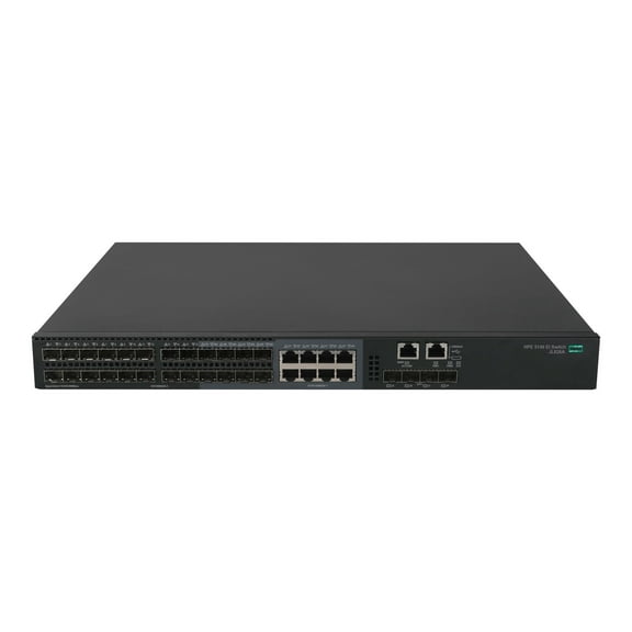 HPE FlexNetwork 5140 24G SFP w/8G Combo 4SFP+ EI - Switch - L3 - smart - 24 x Gigabit SFP + 8 x combo Gigabit Ethernet/Gigabit SFP + 4 x 10 Gigabit Ethernet / 1 Gigabit Ethernet SFP+ - rack-mountable