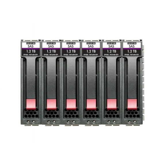HPE Enterprise - Hard drive - 900 GB - 2.5" SFF - SAS 12Gb/s - 15000 rpm (pack of 6) - for Modular Smart Array 1060 10GBASE-T iSCSI SFF, 1060 12Gb SAS SFF, 1060 16Gb Fibre Channel SFF, 2060 10GbE iSCSI SFF, 2060 12Gb SAS SFF, 2060 16Gb Fibre Channel SFF, 2060 SAS 12G 2U 24-disk SFF Drive Enclosure, 2062 10GbE iSCSI SFF, 2062 12Gb SAS SFF, 2062 16Gb Fibre Channel SFF