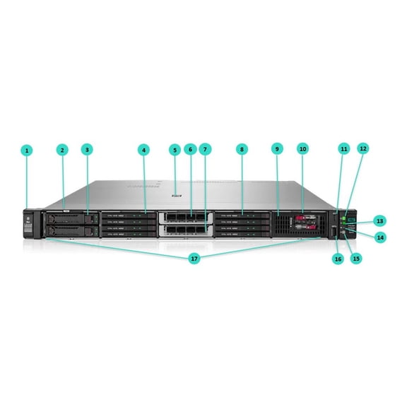 HPE ProLiant Compute DL360 Gen12 - Server - rack-mountable 1U - 2-way - 2 x Xeon 6515P / up to 3.8 GHz - RAM 64 GB - hot-swap 2.5" bay(s) - SSD 2 x 480 GB - no OS - monitor: none