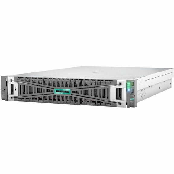 HPE SMART CHOICE ProLiant DL345 G11 2U Rack Server, 1 x AMD EPYC 9354P 3.25 GHz, 256 GB RAM, 3.84 TB SSD, (2 x 1.92TB) SSD Configuration, Serial ATA/600 Controller