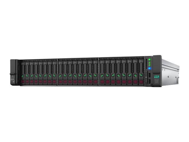 HPE ProLiant DL380 Gen10 Performance - Server - rack-mountable - 2U - 2-way - 1 x Xeon Silver 4110 / 2.1 GHz - RAM 16 GB - SAS - hot-swap 2.5" bay(s) - no HDD - Gigabit Ethernet - monitor: none - HPE Smart Buy - image 1 of 4