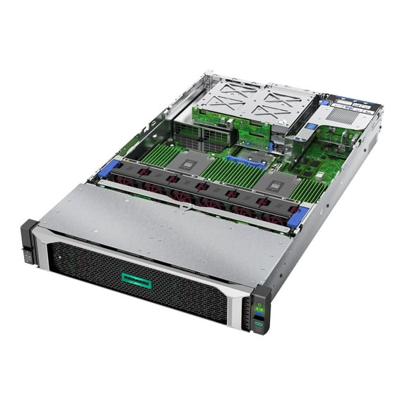 HPE ProLiant DL385 Gen10 Entry - Server - rack-mountable 2U - 2-way - 1 x EPYC 7262 / up to 3.4 GHz - RAM 16 GB - SAS - hot-swap 3.5" bay(s) - no HDD - Gigabit Ethernet - no OS - monitor: none