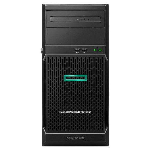 HPE ProLiant ML30 Gen10 Tower Server, Intel Xeon E-2124 Quad-Core 3.3GHz 8MB, 64GB DDR4 RAM, 8TB Storage, RAID, iLO 5