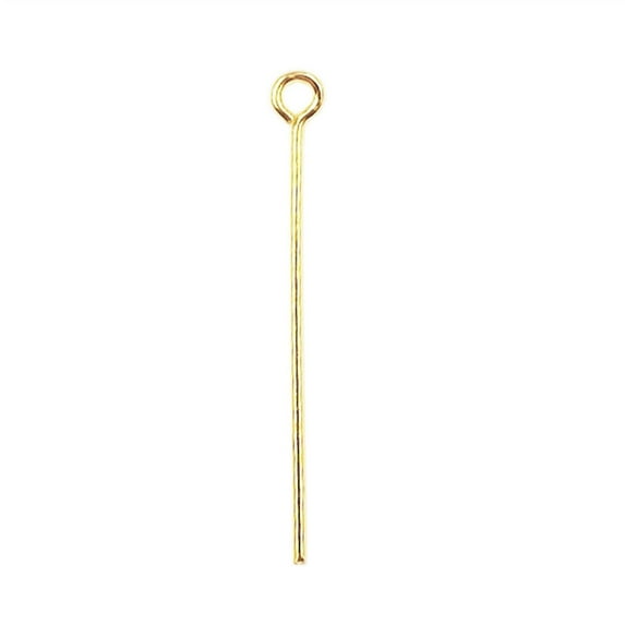 HPG-104-1" 18K Gold Overlay 22 Gauge Flexible Head Pin Or Eye Pin