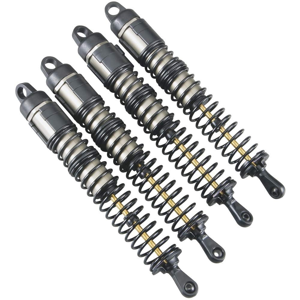 HPI Big Bore Sport Shock Set For Savage RC Trucks – 4 Preassembled Coilover Shocks, Oversized Shafts, Silicone Bladders