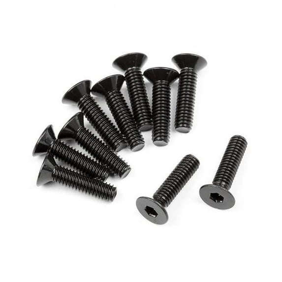 HPI Racing 107375 Flat Head Screw M2.5x10mm Hex Socket 10 Multi-Colored