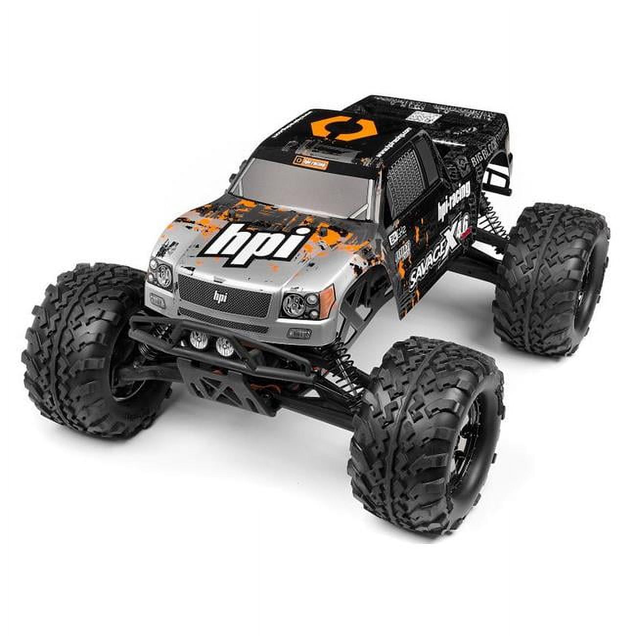 Nitro Rc Engine HPI Nitro GT-3 Truck Body - Painted Silver/Black