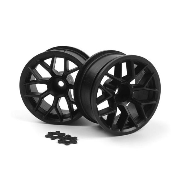 HPI Racing HPI160400 RTR Wheel - 26 mm - Black - 6 mm Offset, Sport 3 - Set of 2