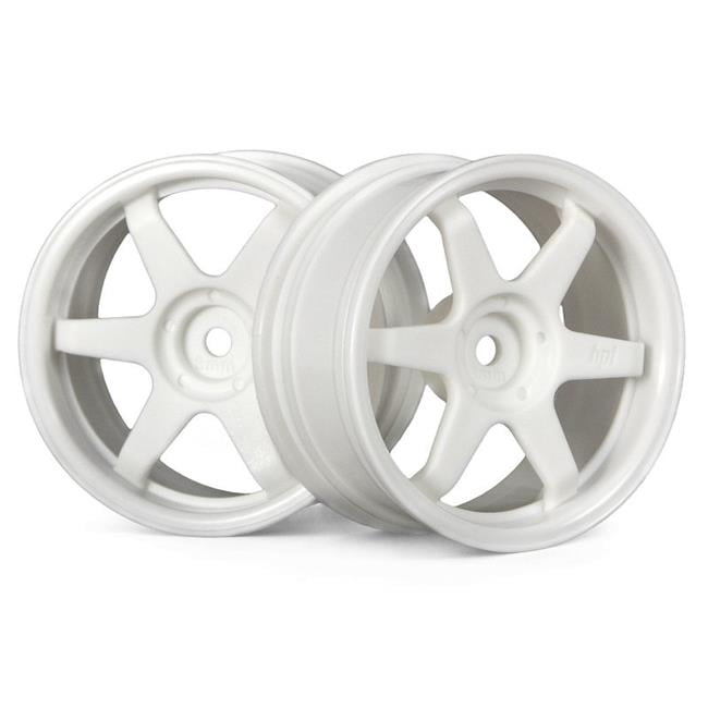 White Te37 Wheels