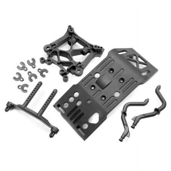 HPI Racing HPI85234 Skid Plate Body Mount & Savage X Shock Tower Set