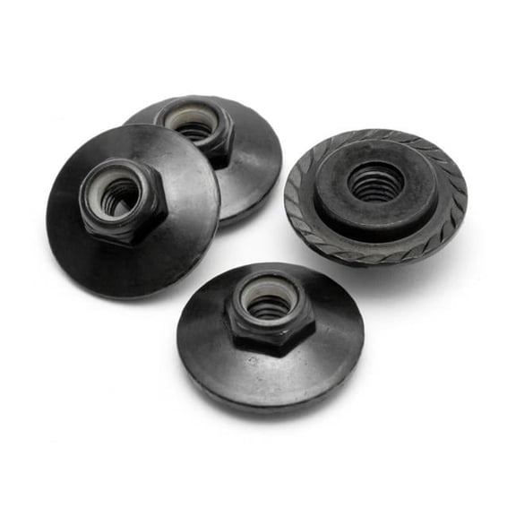 HPI Z680 Flanged Locknut M5x8mm Black Svg X (4)