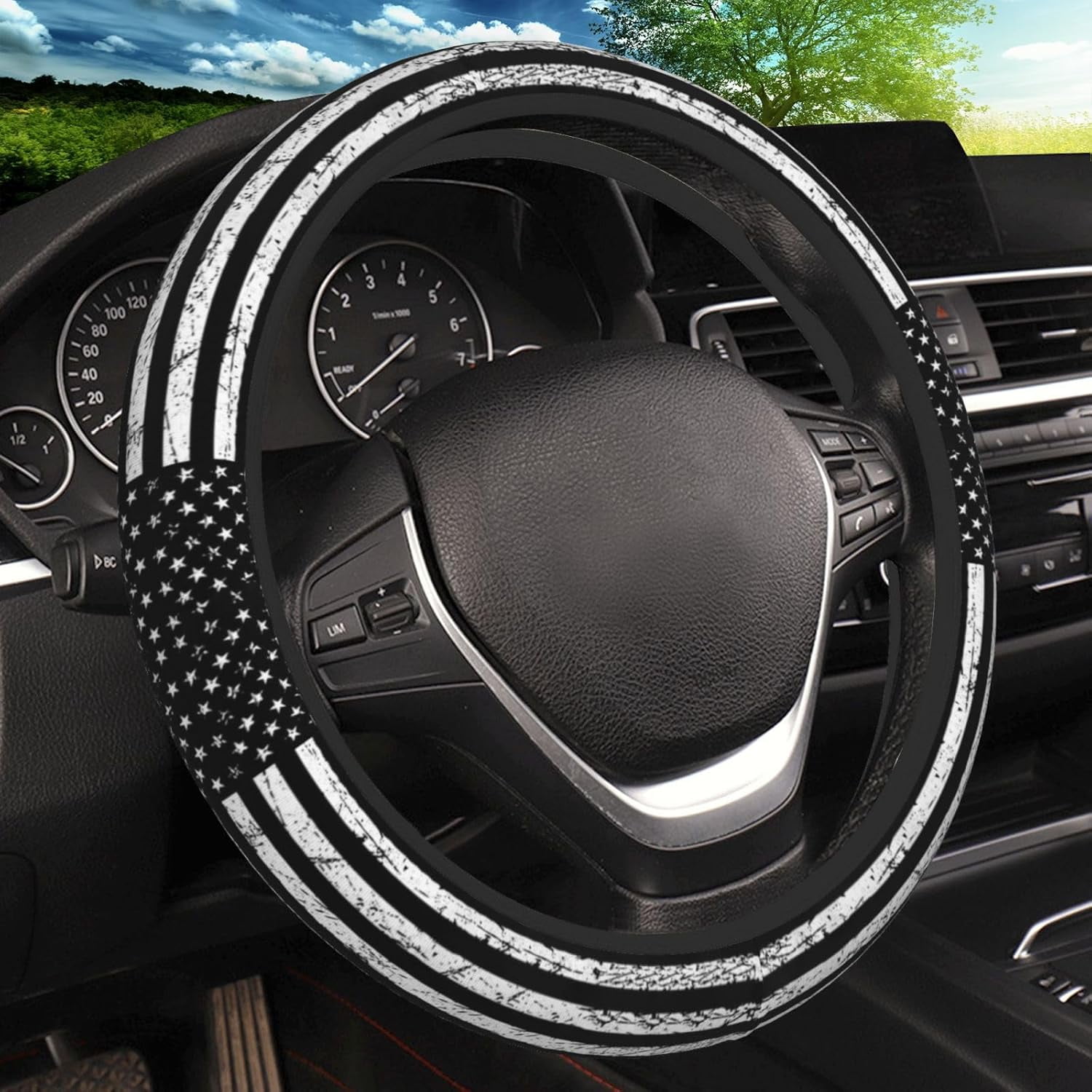 Leopard Steering Wheel Covers Non Slip Neoprene Steering