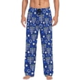 thumbnail image 1 of HPINK-T Blue Menorah Men's Pajama Pants Sleepwear Pajama Pant with Pockets Lounge Pajama Bottoms for Men, 1 of 7