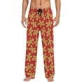 thumbnail image 1 of HPINK-T Christmas Gingerbread Man Men's Christmas Pajama Pants Super Soft Straight-Fit Lightweight Pajama Bottoms with Pockets Drawstring, 1 of 7