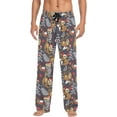 thumbnail image 1 of HPINK-T Christmas Sloths Print Men's Cotton Pajama Pants Soft Comfy Sleep & Lounge Pants Pjs Bottoms with Pockets, 1 of 7