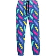 thumbnail image 1 of HPINK-T Color Lightning Men's Printed Fleece Sweatpants Novelty Joggers Pants Trousers with Pockets, 1 of 5