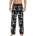 thumbnail image 1 of HPINK-T Effiel Tower Pajama Pants Mens Lounge Pants Lightweight Men Pajama Bottoms with Drawstring & Pockets, 1 of 13