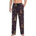 thumbnail image 1 of HPINK-T Egyptian God Anubis Scorpion Moon Men's Pajama Pants Super Soft Sleep Lounge Pants Pjs Bottoms with Pockets, 1 of 6