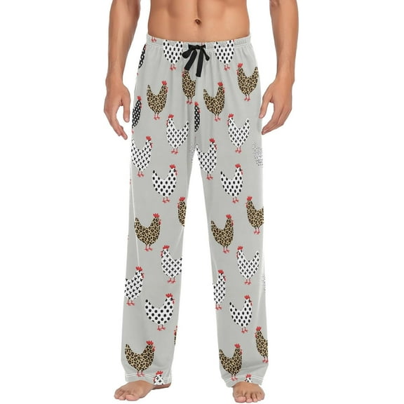 HPINK-T Fashion Pajama Pants Mens Lounge Pants Super Soft Men Pajama Bottoms with Pockets Drawstring