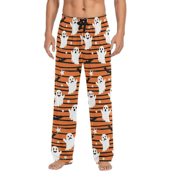 HPINK-T Fashion Pajama Pants Mens Lounge Pants Super Soft Men Pajama Bottoms with Pockets Drawstring