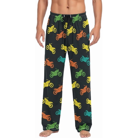 HPINK-T Fashion Pajama Pants Mens Lounge Pants Super Soft Men Pajama Bottoms with Pockets Drawstring
