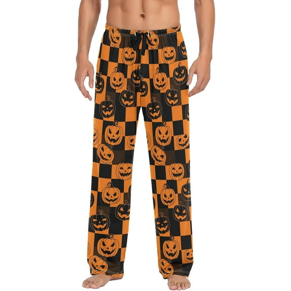 HPINK-T Fashion Pajama Pants Mens Lounge Pants Super Soft Men Pajama Bottoms with Pockets Drawstring