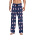 thumbnail image 1 of HPINK-T Hamburger Pajama Pants Mens Lounge Pants Lightweight Men Pajama Bottoms with Pockets Drawstring, 1 of 13