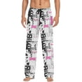 thumbnail image 1 of HPINK-T Men's Flannel Pajama Pants Christmas Gnome Snowflakes Sleep Lounge PJ Bottoms Sweatpants S, 1 of 7