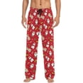 thumbnail image 1 of HPINK-T Men's Flannel Pajama Pants Christmas Gnome Snowflakes Sleep Lounge PJ Bottoms Sweatpants S, 1 of 7