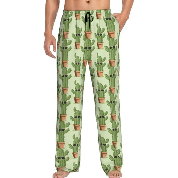 HPINK-T Men's Pajama Pants Pjs Bottoms With Pockets Sleep Lounge Pants For Men
