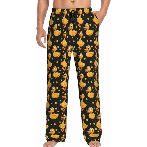 HPINK-T Men's Pajama Pants Pjs Bottoms With Pockets Sleep Lounge Pants For Men