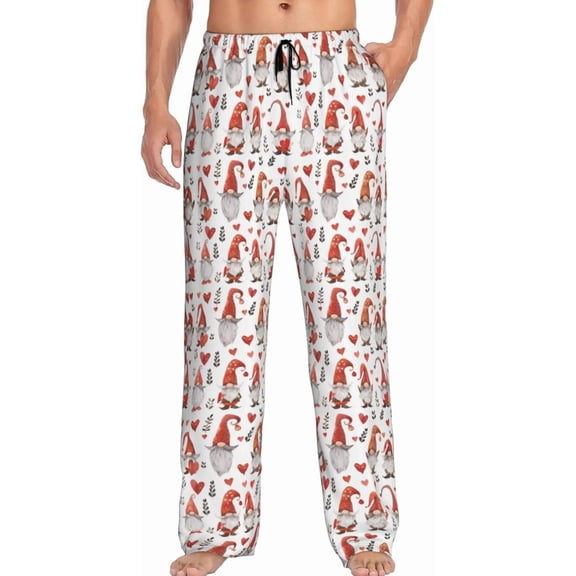 HPINK-T Men's Pajama Pants Pjs Bottoms With Pockets Sleep Lounge Pants For Men