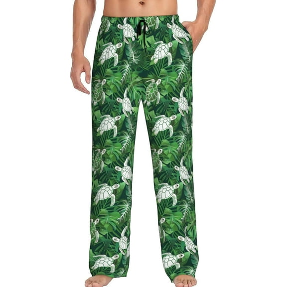 HPINK-T Men's Pajama Pants Pjs Bottoms With Pockets Sleep Lounge Pants For Men