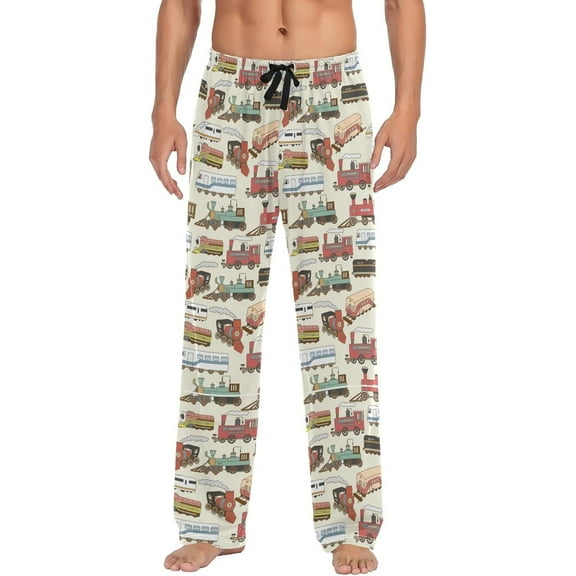 HPINK-T Men's Pajama Pants Pjs Bottoms with Pockets Sleep Lounge Pants for Men